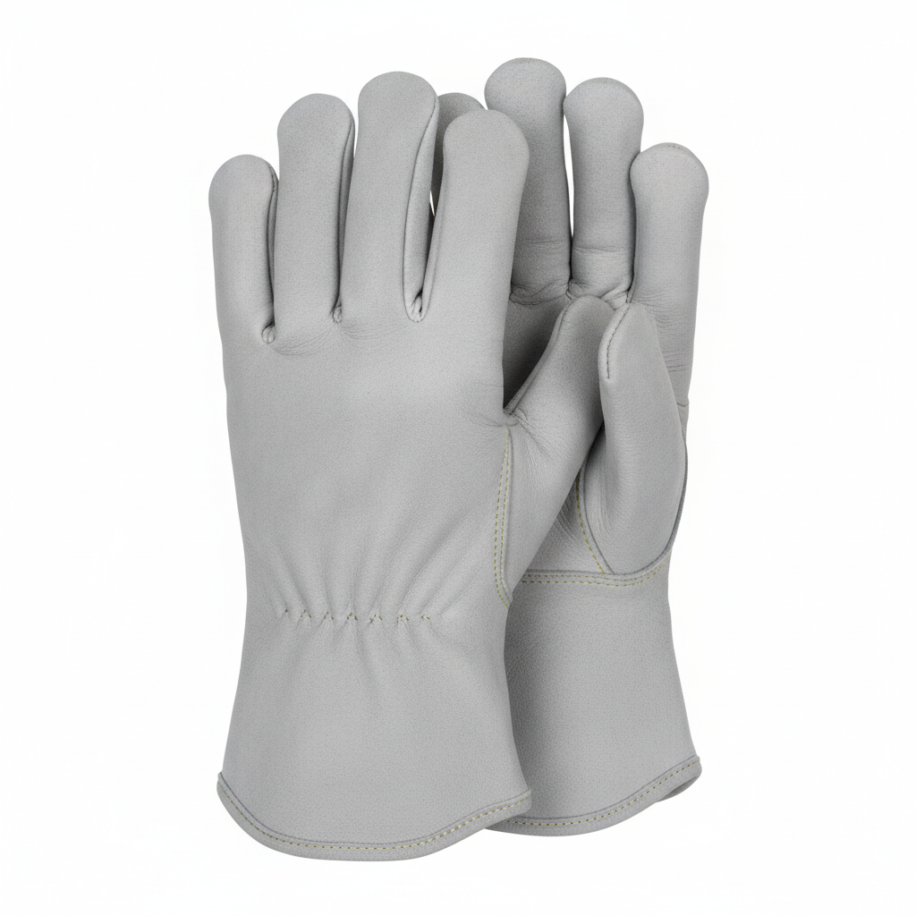 Guante para soldadura TIG de piel de cabra con costura de Kevlar y manguito de 10 cm (EN 12477 Tipo B, EN 407)