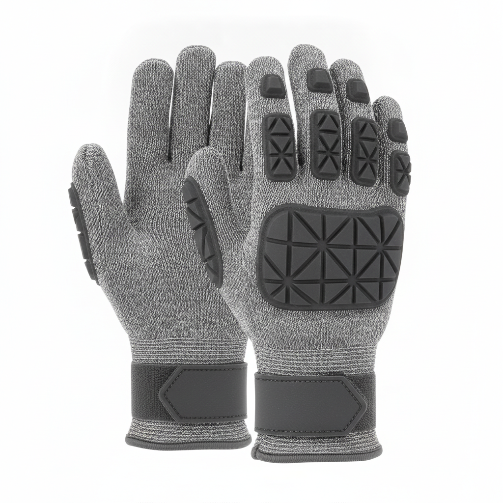 Guante anti-agujas con protección de 360° certificada ASTM F2878 (EN 388 4X44E)